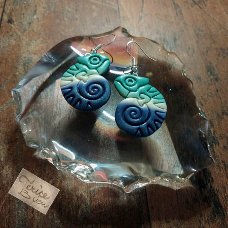 2/25 Náušnice na afroháčku 3x2,5cm (anti-allergic earrings 3x2,5cm) 130,- Kč