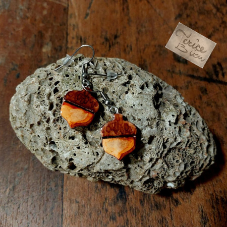 1/26 Náušnice na afroháčku 3x3cm (anti-allergic earrings 3x3cm) 150,- Kč