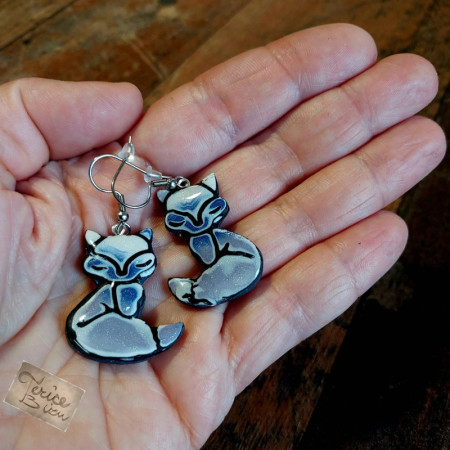 15/26 Náušnice na afroháčku 3x2cm (anti-allergic earrings ) 150,- Kč