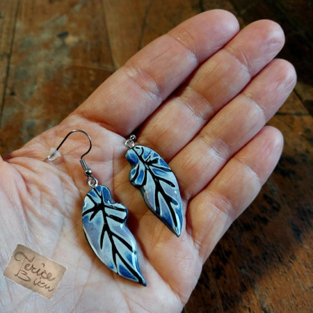 13/26 Náušnice na afroháčku 4x1,5cm (anti-allergic earrings) 150,- Kč